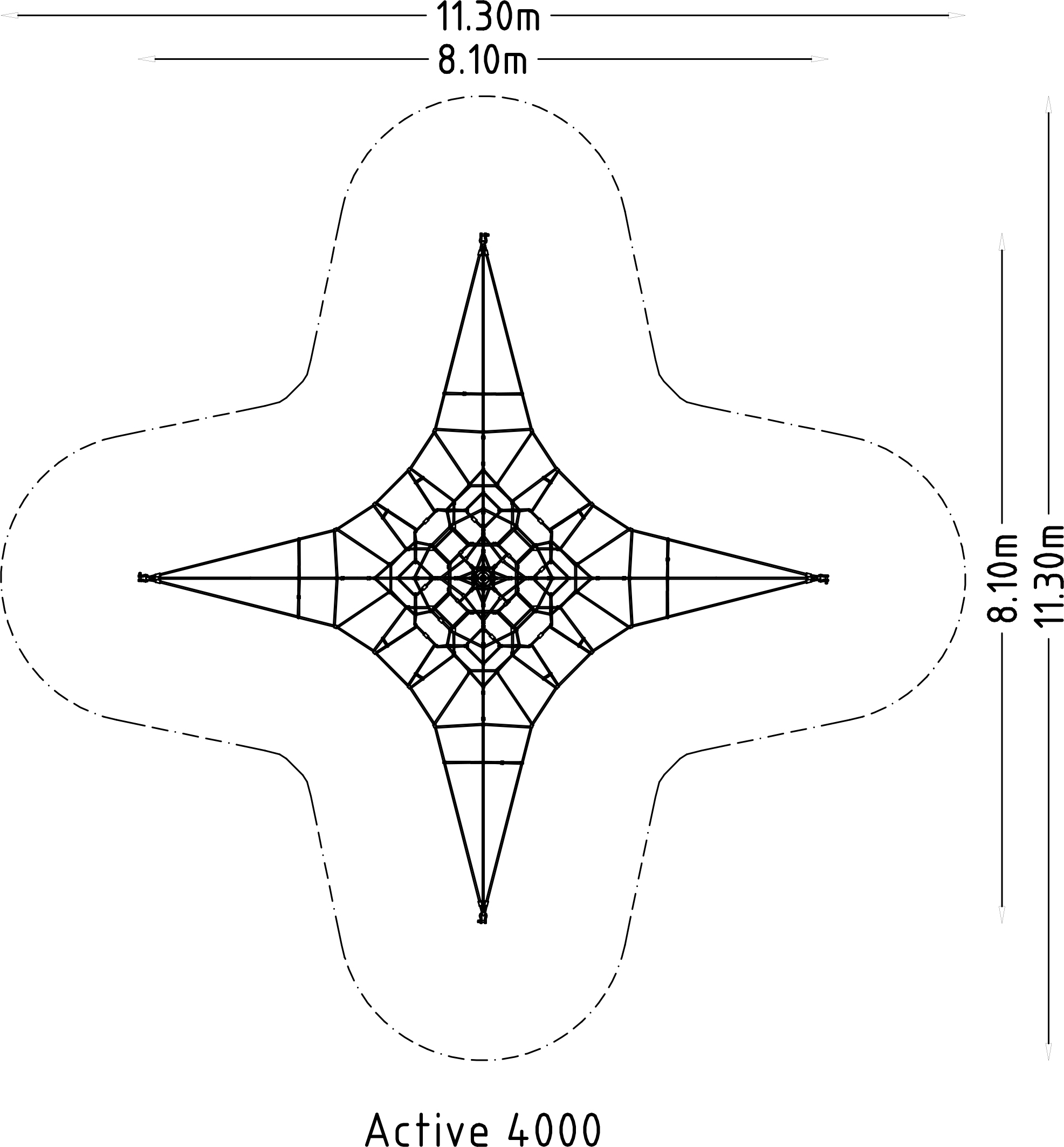 Climbing Net Active 4000 - Thumbnail 3