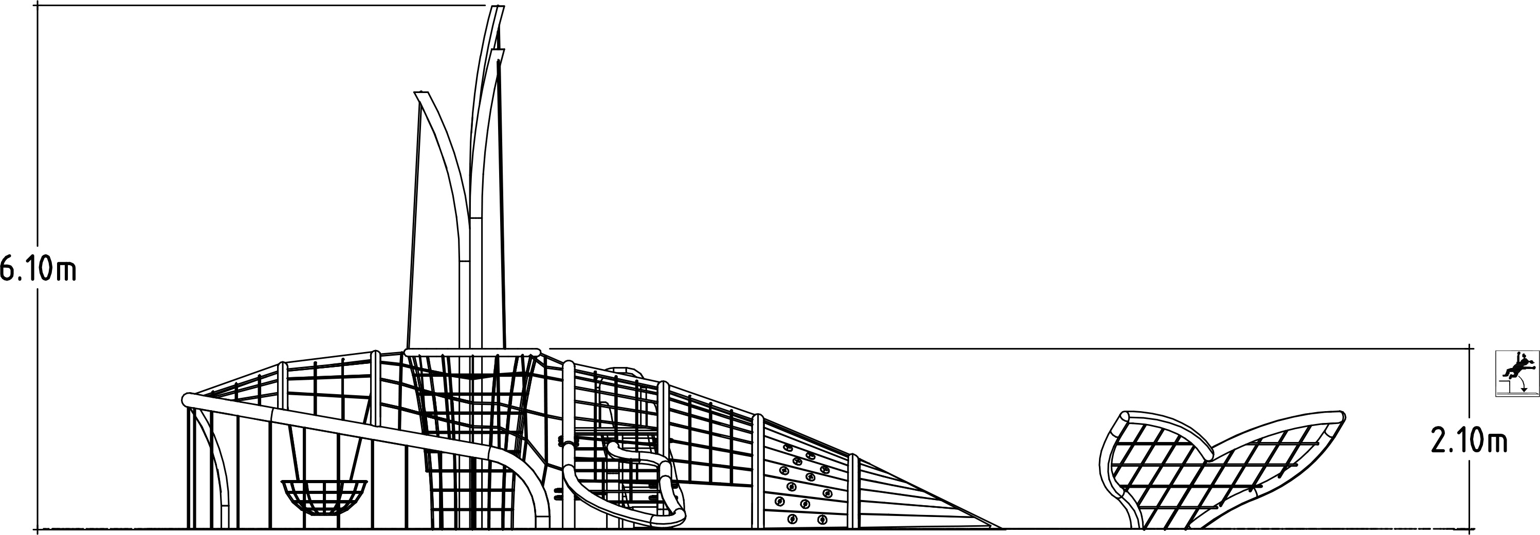 Climbing Net Whale - Thumbnail 2